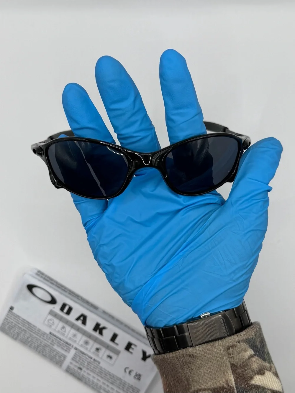 Oakley Juliet’s x metal glossy metal frame with black iridium lenses old school